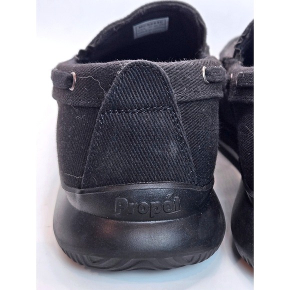 Propet MCX044C Men's Black Canvas Slip On Loafer Shoes Size 11 XX 5E - Picture 10 of 13